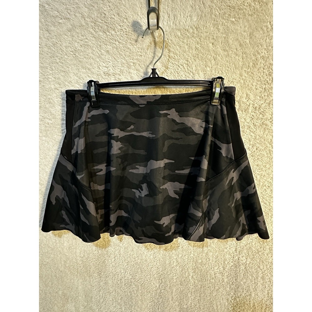 Athleta Skort Womens Small Black‎ Camo Match Point Supersonic Mini Tennis Golf